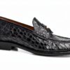 Chaussure femme Luxe cuir noir - modèle élégant, talon plat 2 cm, EU-6