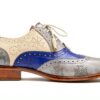 Chaussures Oxfords hommes Melvin Hamilton Cuir de veau pointu Bleu-2