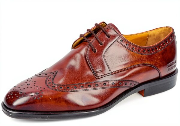 Chaussures Oxfords hommes Melvin & Hamilton Marron cuir fait main-0