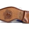 Chaussures Oxfords hommes Melvin Hamilton Cuir de veau pointu Bleu-3