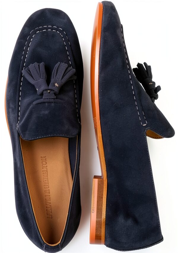 Chaussures homme Melvin & Hamilton en cuir fait main – modele Bleu 43-1