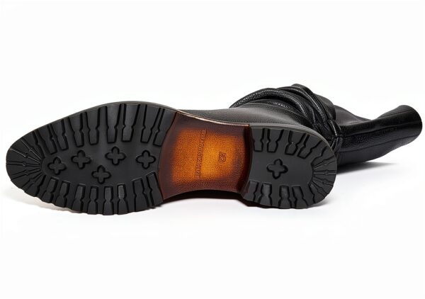 Melvin & Hamilton Chaussures Femme Cuir Noir Semelle Cuir-Gomme-3