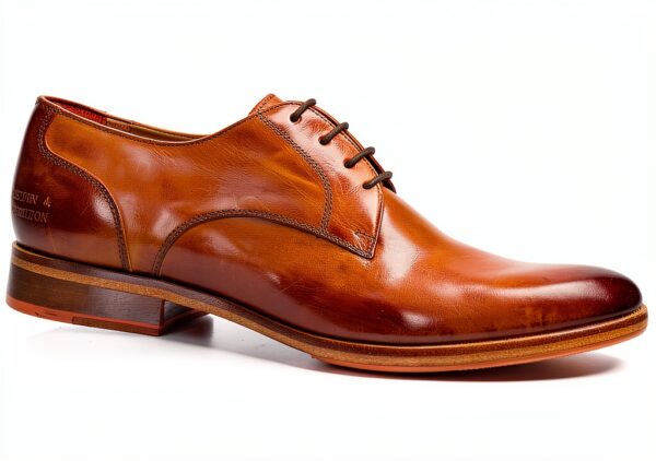 Chaussures Oxfords homme Melvin & Hamilton cuir veau marron pointu-6
