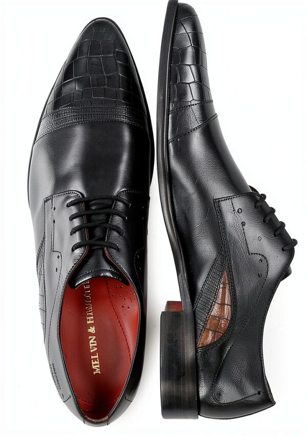 Chaussures Oxfords homme Melvin & Hamilton modèle 128939 noir cuir-5