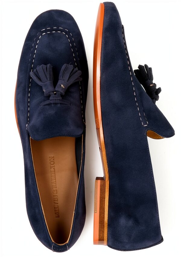 Chaussures homme Melvin & Hamilton en cuir fait main – modele Bleu 43-5