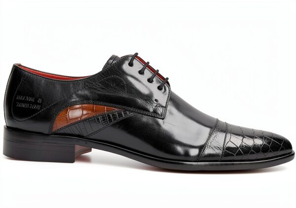 Chaussures Oxfords homme Melvin & Hamilton modèle 128939 noir cuir-6