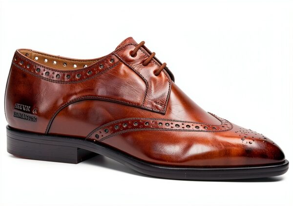Chaussures Oxfords hommes Melvin & Hamilton Marron cuir fait main-6