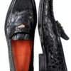 Chaussure femme Luxe cuir noir - modèle élégant, talon plat 2 cm, EU-5