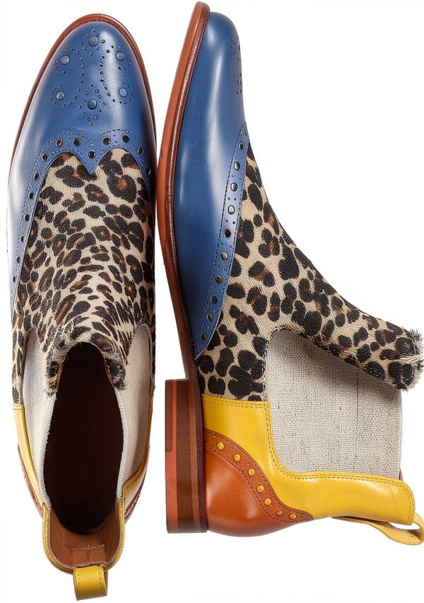 Chaussures femme en cuir Melvin & Hamilton 127894 semelle orange-5