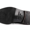 Chaussure femme Luxe cuir noir - modèle élégant, talon plat 2 cm, EU-4