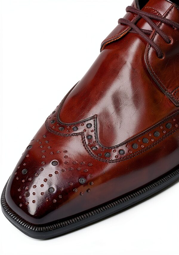 Chaussures Oxfords hommes Melvin & Hamilton Marron cuir fait main-4