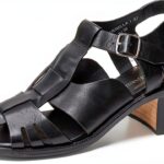 Melvin & Hamilton Sandales Femme Noires Cuir Fait Main 36-43 EU-0