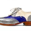 Chaussures Oxfords hommes Melvin Hamilton Cuir de veau pointu Bleu-1