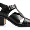 Melvin & Hamilton Sandales Femme Noires Cuir Fait Main 36-43 EU-6
