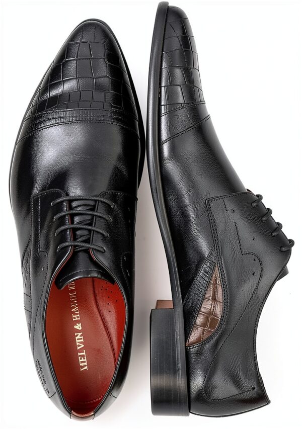 Chaussures Oxfords homme Melvin & Hamilton modèle 128939 noir cuir-1