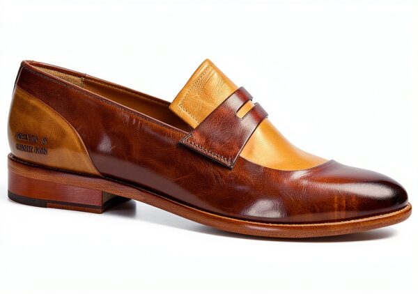 Chaussures bateau homme Melvin & Hamilton cuir beige taille 42-46-7