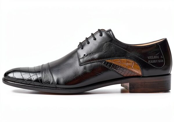 Chaussures Oxfords homme Melvin & Hamilton modèle 128939 noir cuir-0