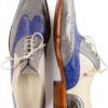 Chaussures Oxfords hommes Melvin Hamilton Cuir de veau pointu Bleu-5