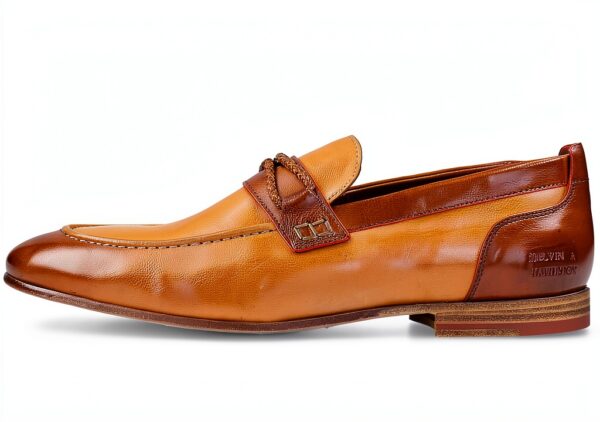 Mocassin Homme Melvin & Hamilton Santo 1 Loafer Cuir Veau Marron 43 EU-2