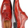 Chaussures Oxford Homme Melvin Hamilton Lewis Rouge Cuir fait main-1