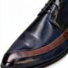 Chaussures Oxford Homme Melvin Hamilton Toni 36 Bleu Cuir Fait Main-4