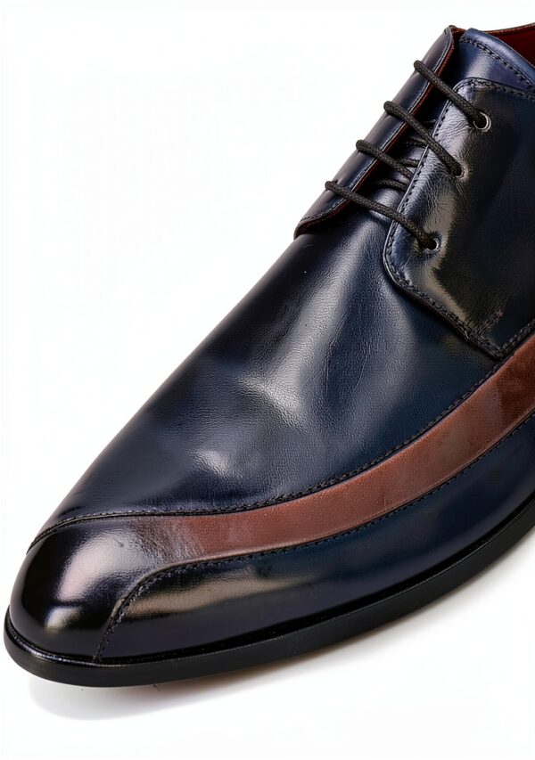 Chaussures Oxford Homme Melvin Hamilton Toni 36 Bleu Cuir Fait Main-4