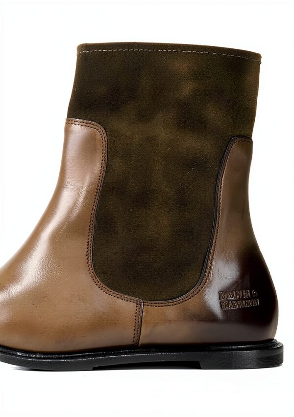 Melvin & Hamilton Bottine Femme Sally 149 Vert Cuir Fait Main-4