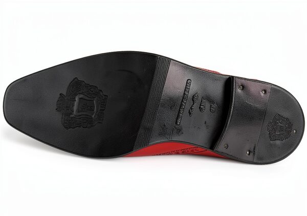Chaussures Oxford Homme Melvin Hamilton Lewis Rouge Cuir fait main-4