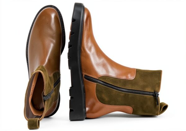 Melvin & Hamilton Bottine Femme Sally 149 Vert Cuir Fait Main-5