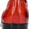 Chaussures Oxford Homme Melvin Hamilton Lewis Rouge Cuir fait main-3
