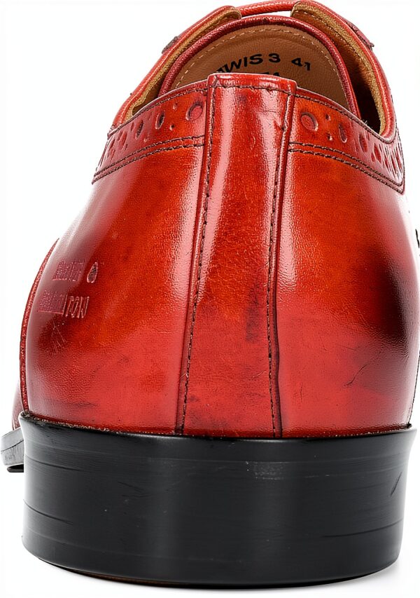 Chaussures Oxford Homme Melvin Hamilton Lewis Rouge Cuir fait main-3