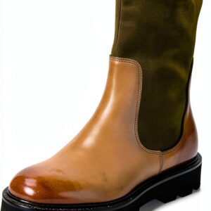 Melvin & Hamilton Bottine Femme Sally 149 Vert Cuir Fait Main-0