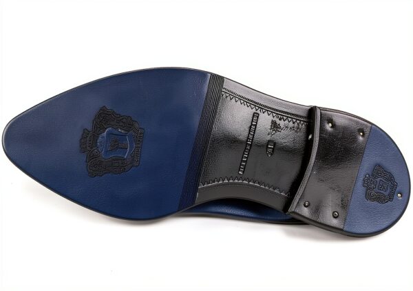 Chaussures Oxford Homme Melvin Hamilton Toni 36 Bleu Cuir Fait Main-3
