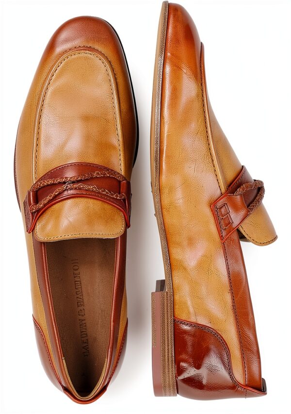 Mocassin Homme Melvin & Hamilton Santo 1 Loafer Cuir Veau Marron 43 EU-5