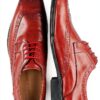 Chaussures Oxford Homme Melvin Hamilton Lewis Rouge Cuir fait main-5