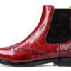 Bottine Chelsea femme Melvin & Hamilton - cuir fait main Bordeaux-2