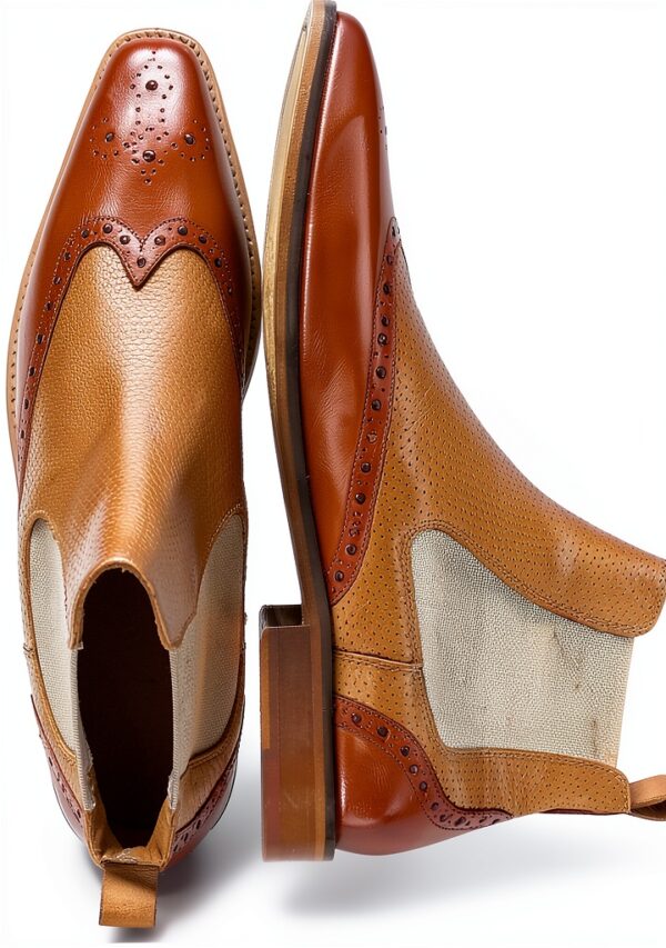 Bottines Chelsea Homme Melvin Hamilton cuir marron-5