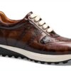 Melvin et Hamilton Homme Richmond 1 Sneaker Gris Cuir Fait Main-6