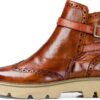 Bottine femme Melvin & Hamilton Selina 25 en cuir taupe, plateforme-2