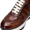 Melvin et Hamilton Homme Richmond 1 Sneaker Gris Cuir Fait Main-4