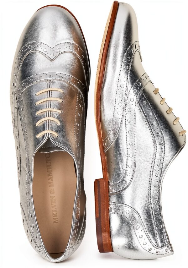 Chaussures Oxford femme Melvin & Hamilton Sonia argent 38 EU-5