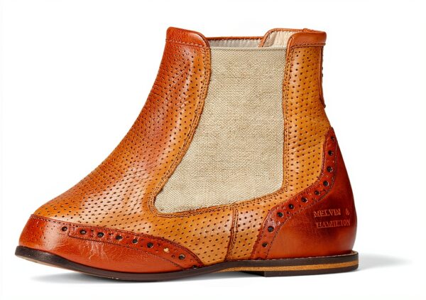 Bottines Chelsea Homme Melvin Hamilton cuir marron-4