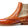 Bottines Chelsea Homme Melvin Hamilton cuir marron-2