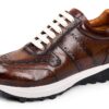 Melvin et Hamilton Homme Richmond 1 Sneaker Gris Cuir Fait Main-0