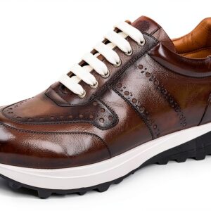 Melvin et Hamilton Homme Richmond 1 Sneaker Gris Cuir Fait Main-0
