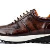 Melvin et Hamilton Homme Richmond 1 Sneaker Gris Cuir Fait Main-2