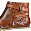 Bottine femme Melvin & Hamilton Selina 25 en cuir taupe, plateforme-4