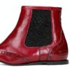 Bottine Chelsea femme Melvin & Hamilton - cuir fait main Bordeaux-4