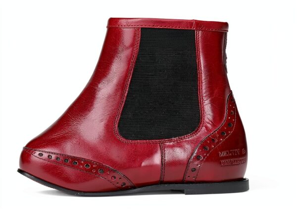 Bottine Chelsea femme Melvin & Hamilton - cuir fait main Bordeaux-4