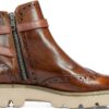 Bottine femme Melvin & Hamilton Selina 25 en cuir taupe, plateforme-1